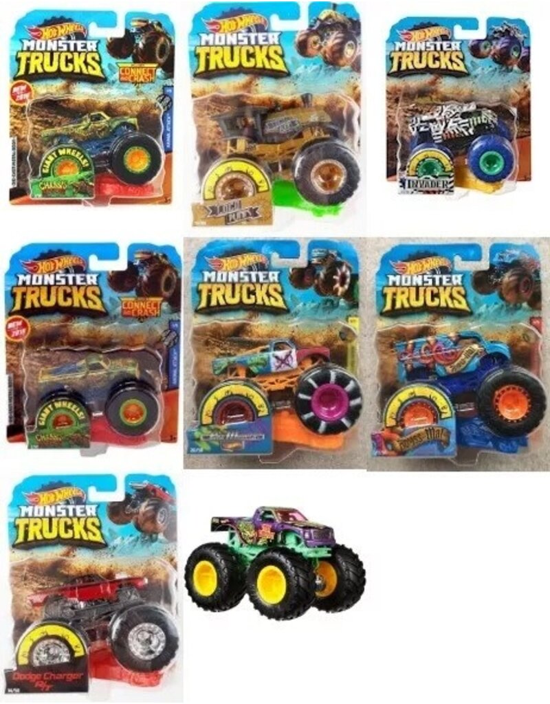 HOT WHEELS MTL FYJ44 HOTWHEELS 1/64 MONSTER TRUCKS (STYLES MAY VARY)