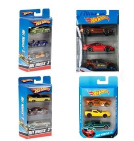 HOT WHEELS MTL K5904 HOT WHEELS 3-PACK GIFT PACK (STYLES MAY VARY)