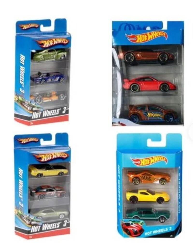 HOT WHEELS MTL K5904 HOT WHEELS 3-PACK GIFT PACK (STYLES MAY VARY)