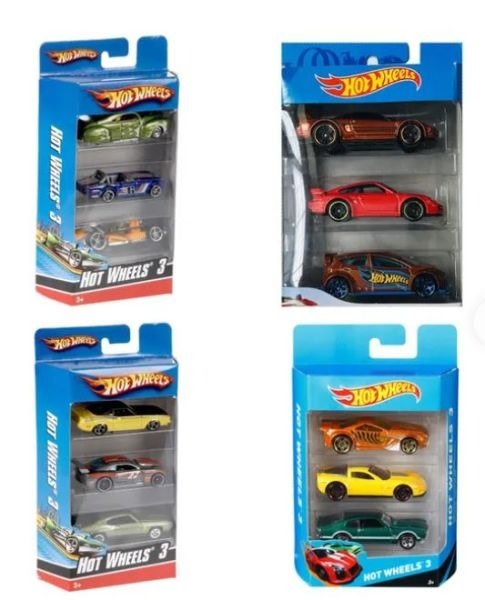 MTL K5904 HOT WHEELS 3-PACK GIFT PACK (STYLES MAY VARY) - My