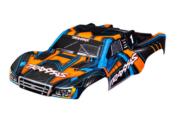 TRA6844-ORNG BODY SLASH 4X4 ORNG/BLUE CLIPLESS