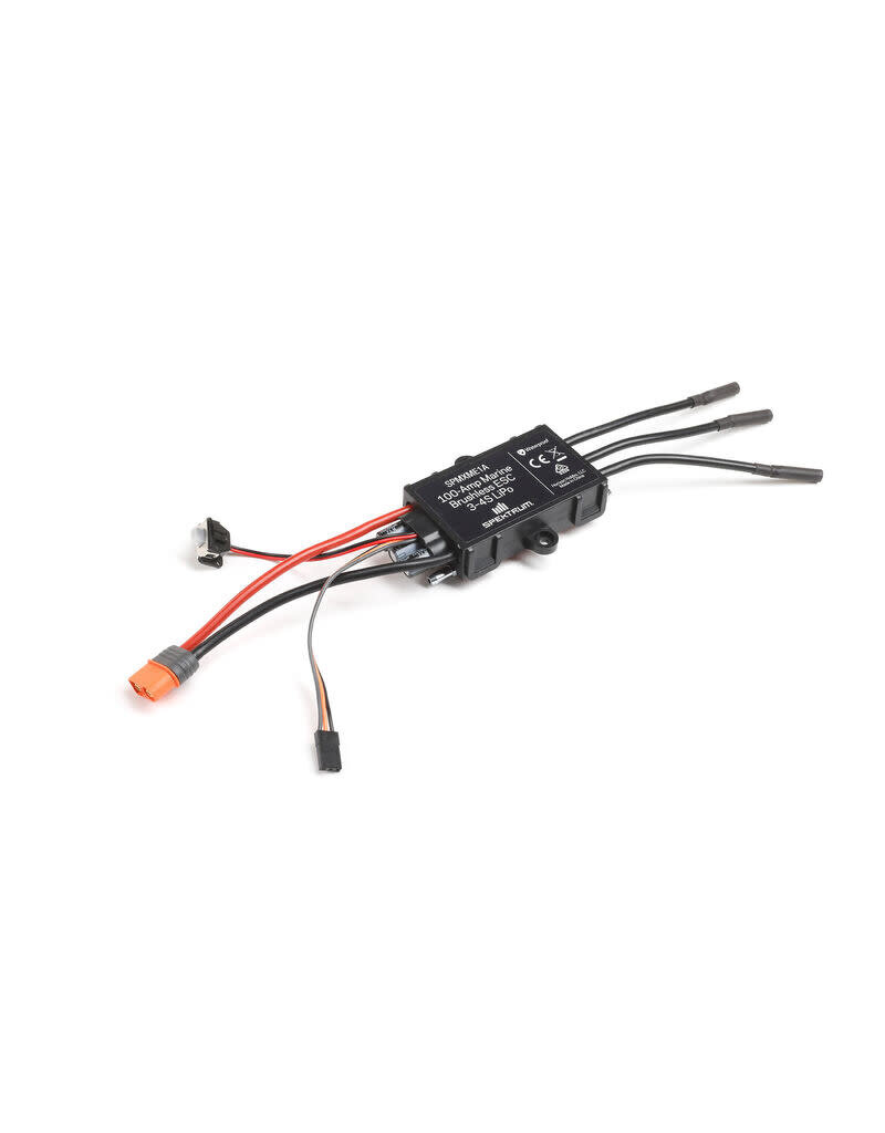 SPEKTRUM SPMXME1A 100A 3S/4S BRUSHLESS MARINE ESC