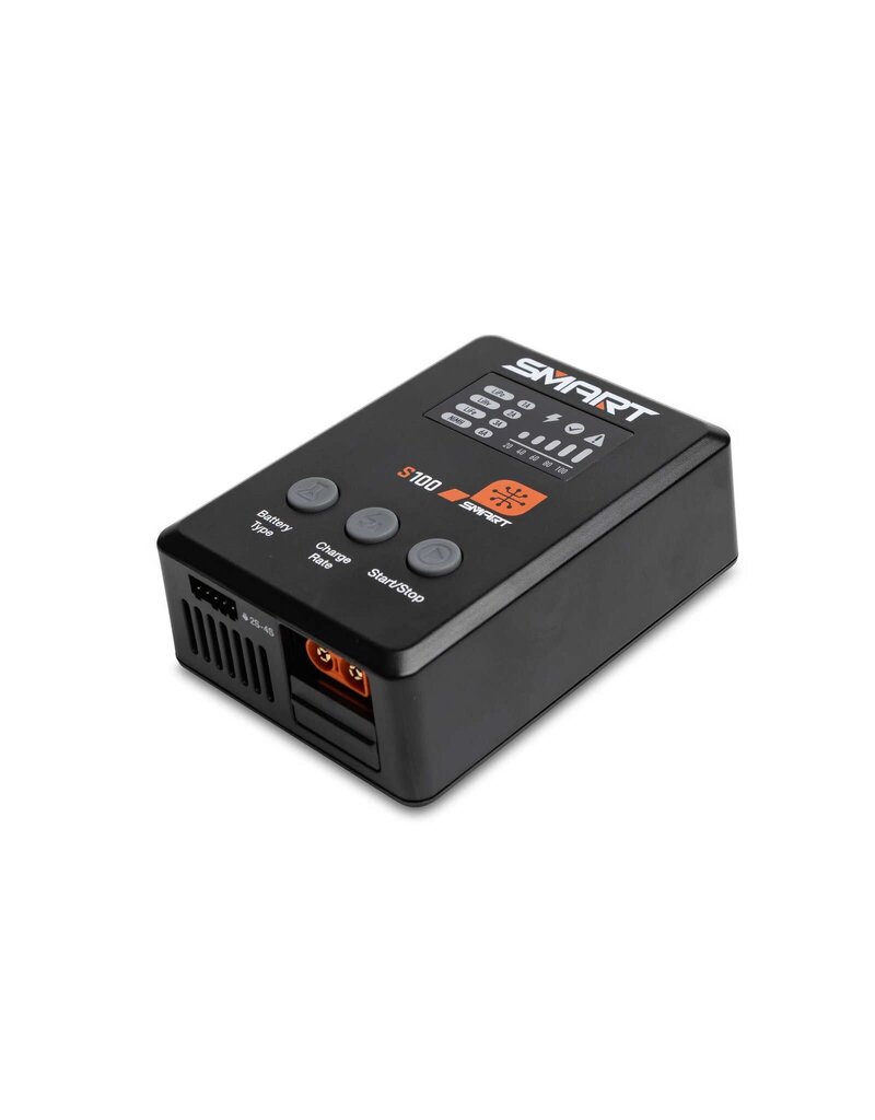 SPEKTRUM SPMX-1032 SMART POWERSTAGE SURFACE BUNDLE: 5000MAH 2S 50C LIPO BATTERY (IC5) / 100W S100 CHARGER