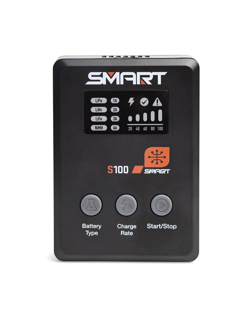 SPEKTRUM SPMX-1031 SMART POWERSTAGE SURFACE BUNDLE: 5000MAH 2S 50C LIPO BATTERY (IC3) / 100W S100 CHARGER