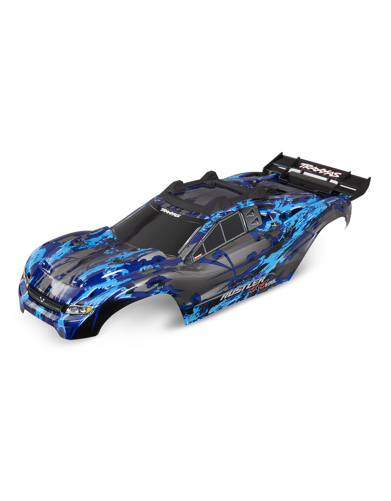 TRAXXAS TRA6717X BODY, RUSTLER 4X4 VXL SILVER