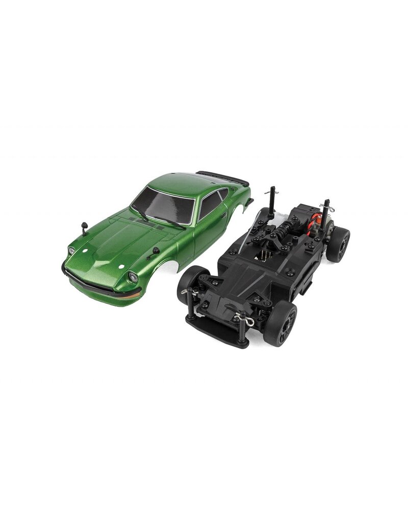 TEAM ASSOCIATED ASC20188C  SR27 DATSUN 240Z 1/27 RTR ELECTRIC 2WD ON-ROAD TOURING CAR COMBO (GREEN) W/2.4GHZ RADIO, BATTERY & CHARGER