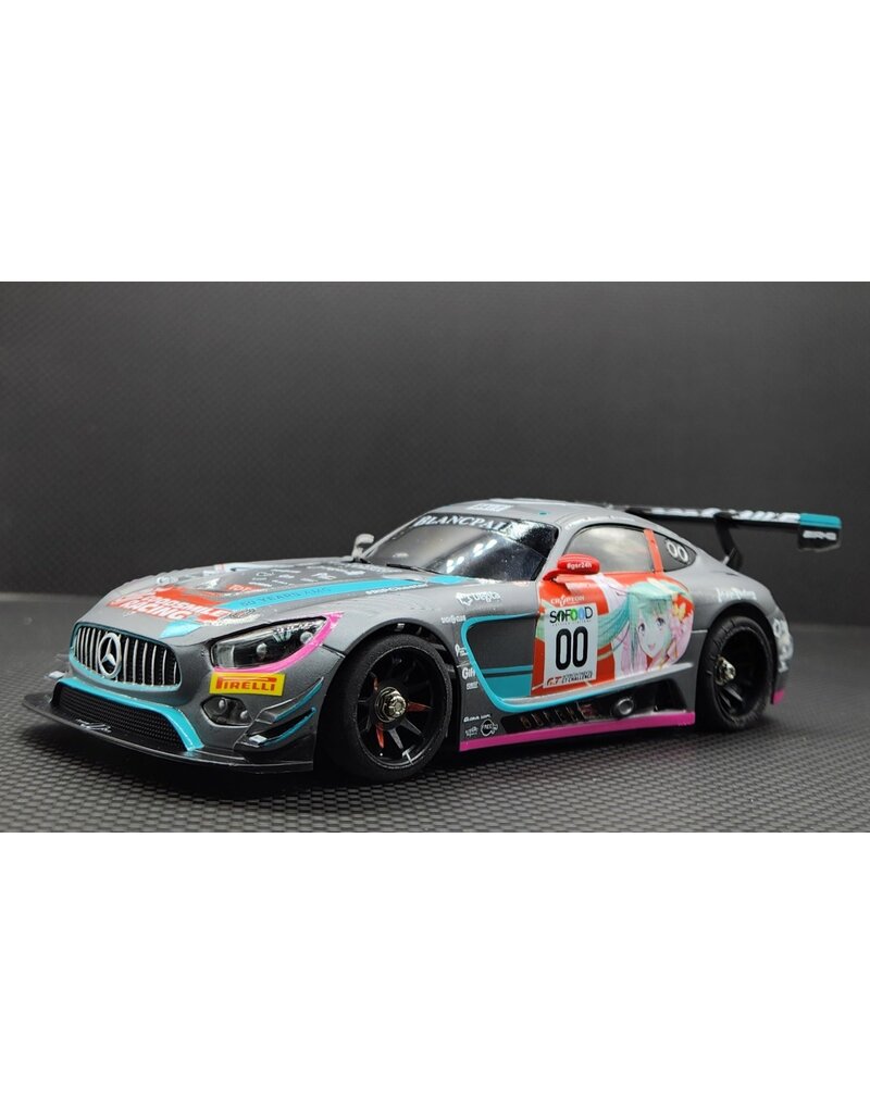 GL RACING GL-AMG-GT3-001 MERCEDES AMG GT3 #00 LIVERY BODY: SILVER/ BLUE
