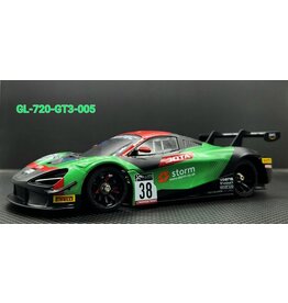 GL RACING GL-720S-GT3-005 MCLAREN 720S GT3 #38 LIVERY BODY: RED/ GREEN