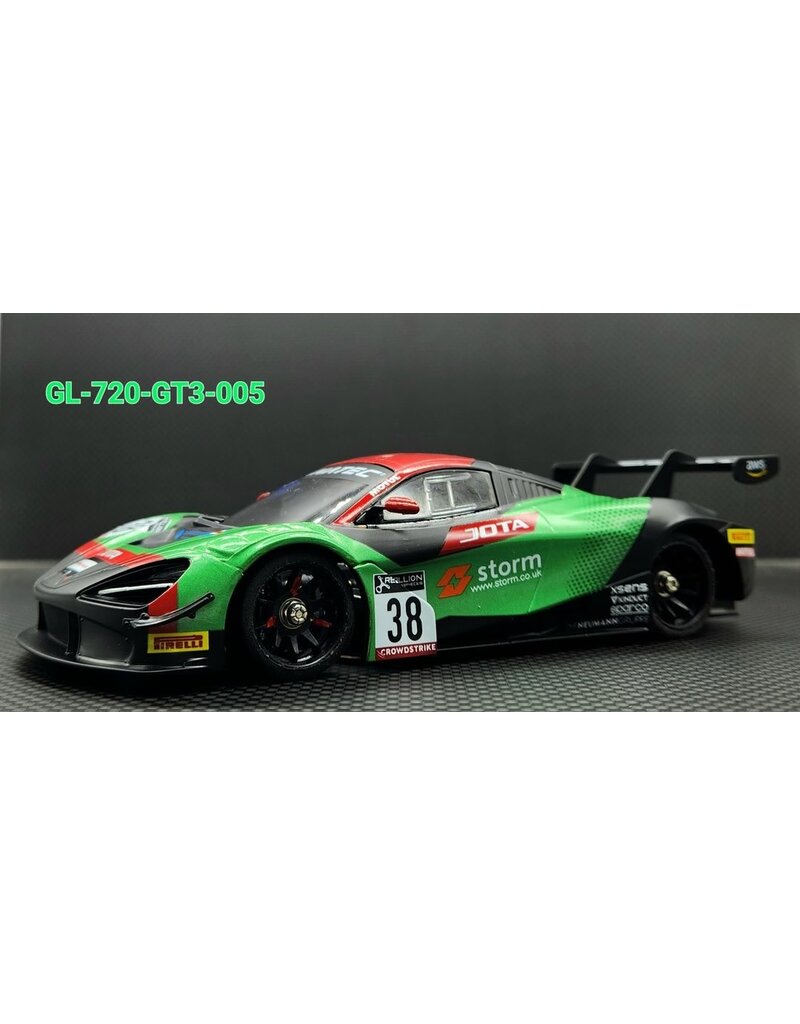 GL RACING GL-720S-GT3-005 MCLAREN 720S GT3 #38 LIVERY BODY: RED/ GREEN