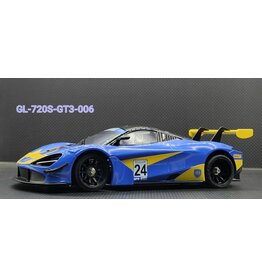 GL RACING GL-720S-GT3-006 MCLAREN 720S GT3 #24 LIVERY BODY: BLUE/ YELLOW