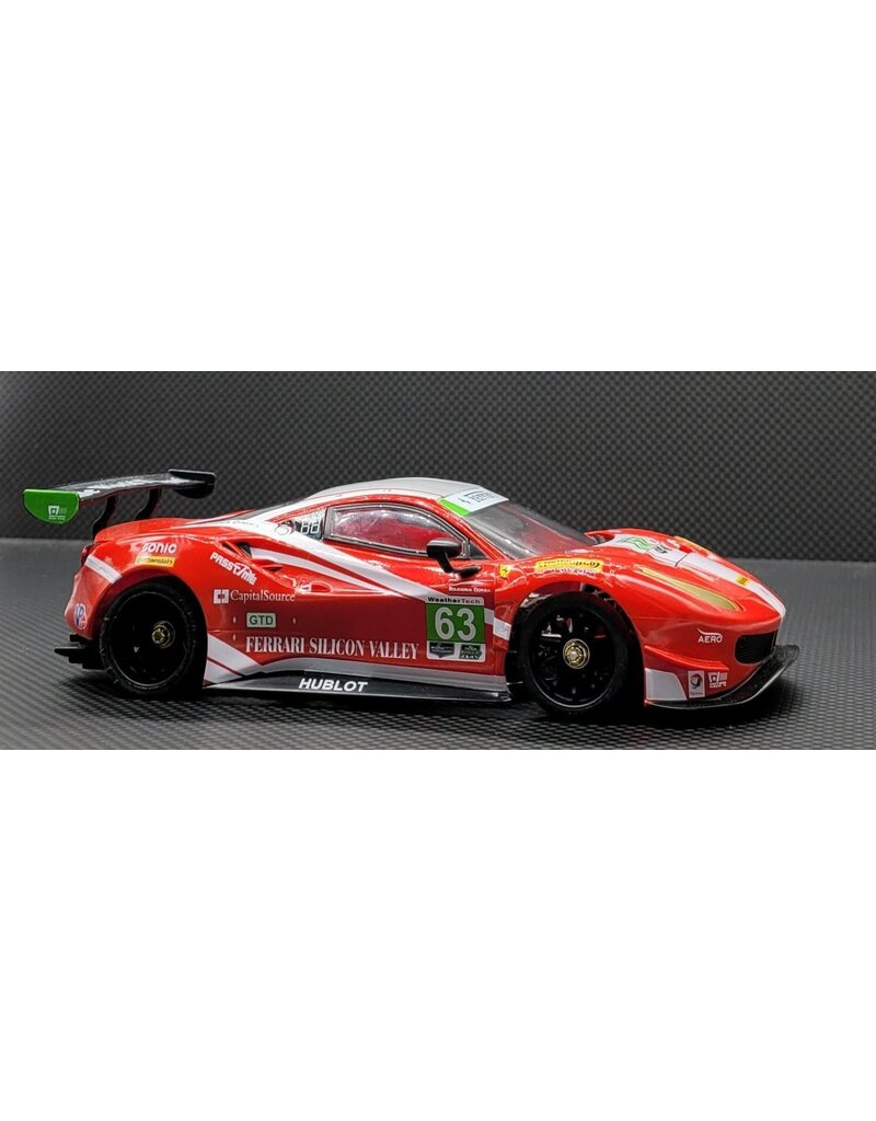 GL RACING GL-488-GT3-004 FERRARI 488 GT3 #63 LIVERY BODY: RED/SILVER