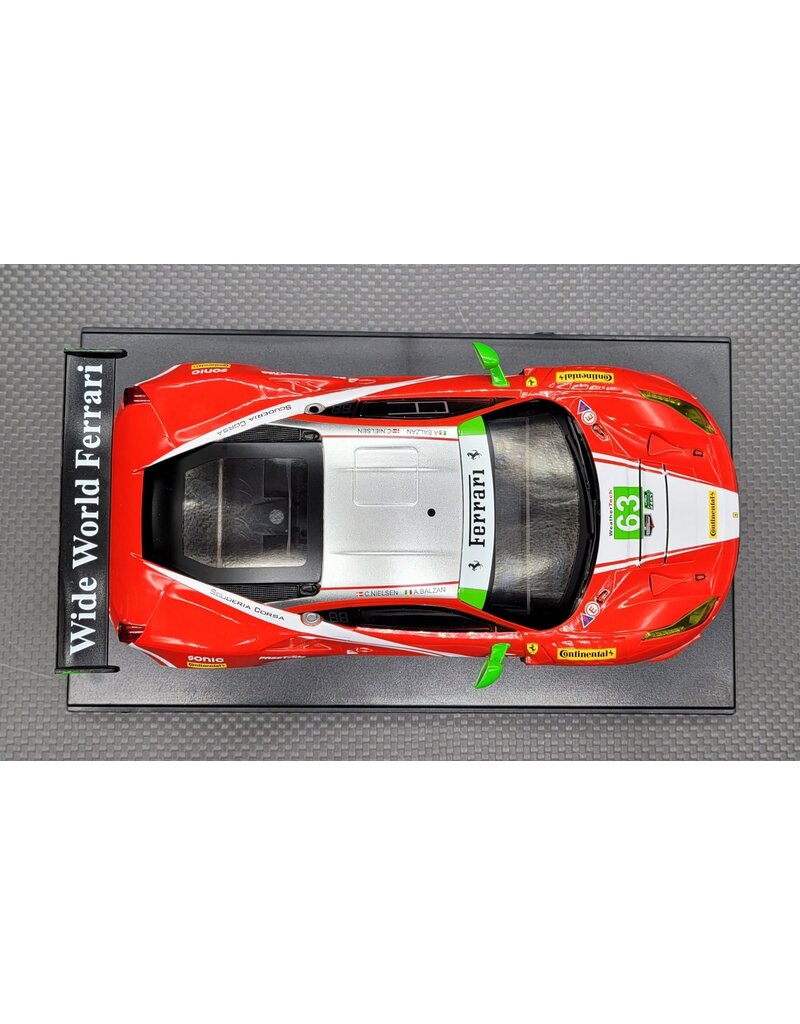 GL RACING GL-488-GT3-004 FERRARI 488 GT3 #63 LIVERY BODY: RED/SILVER