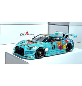 GL RACING GL-NISSAN-GT3-003 NISSAN R35 GTR GT3 #555 LIVERY BODY: TEAL-CHROME