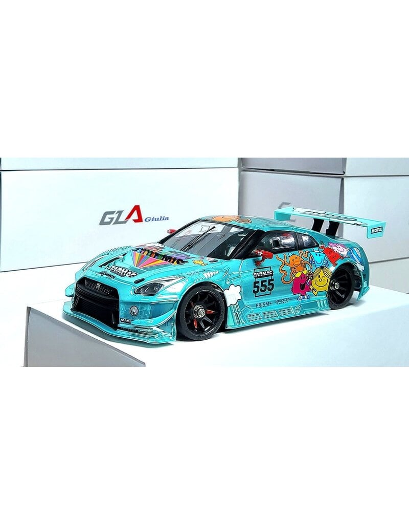 GL RACING GL-NISSAN-GT3-003 NISSAN R35 GTR GT3 #555 LIVERY BODY: TEAL-CHROME