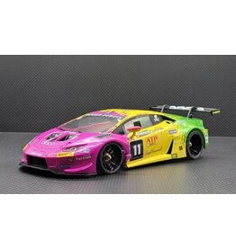 GL RACING GL-LBO-GT3-008 LAMBORGHINI HURACAN GT3 #11 LIVERY BODY: PURPLE/YELLOW
