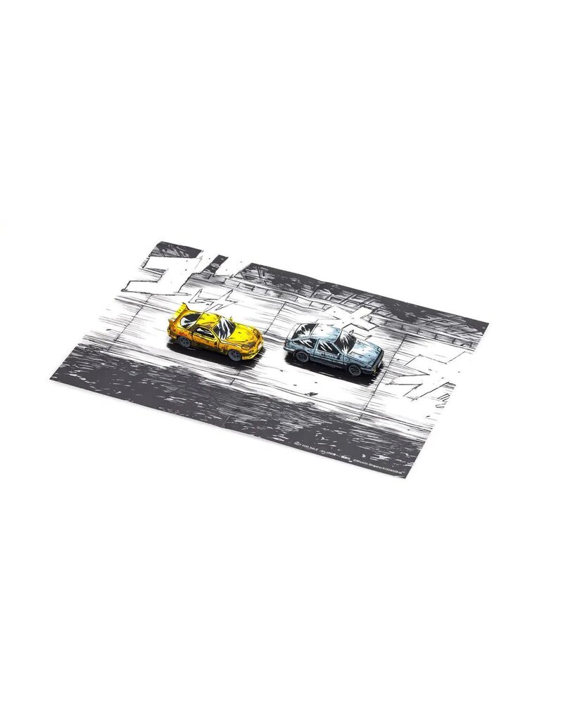 KYOSHO KYOK07057AA 1/64 INITIAL D COMIC EDITION 3 CAR SET
