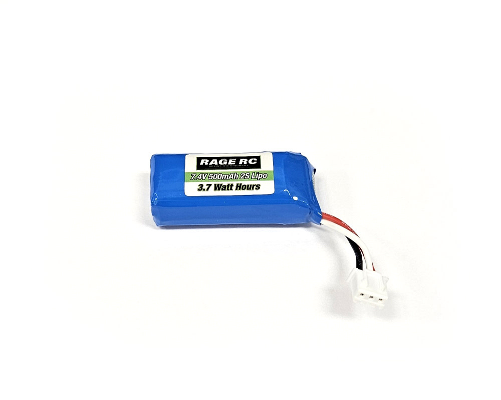 RGRC2480 2S LIPO 7.4V 500MAH BATTERY: (MINI TREK)