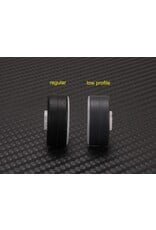 PN RACING PN MR2086F05 2WD DELRIN 6 SPOKE 8.5X19MM FLANGED FRONT WHEELS 0.5MM OFFSET: WHITE (2)