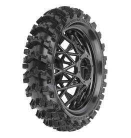 PROLINE RACING PRO1024710 DUNLOP GEOMAX MX14 V2 BEAD CR4 REAR TIRE MTD ON BULLY SPOKE BLACK WHEEL