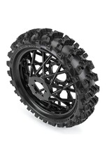 PROLINE RACING PRO1024710 DUNLOP GEOMAX MX14 V2 BEAD CR4 REAR TIRE MTD ON BULLY SPOKE BLACK WHEEL