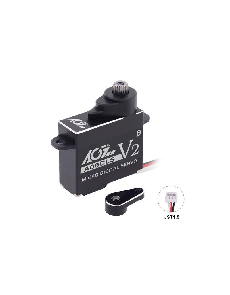 AGF AGFRC FSA06CLSV2-EH A06CLS V2 DIGITAL CORELESS HIGH VOLTAGE SERVO BLACK