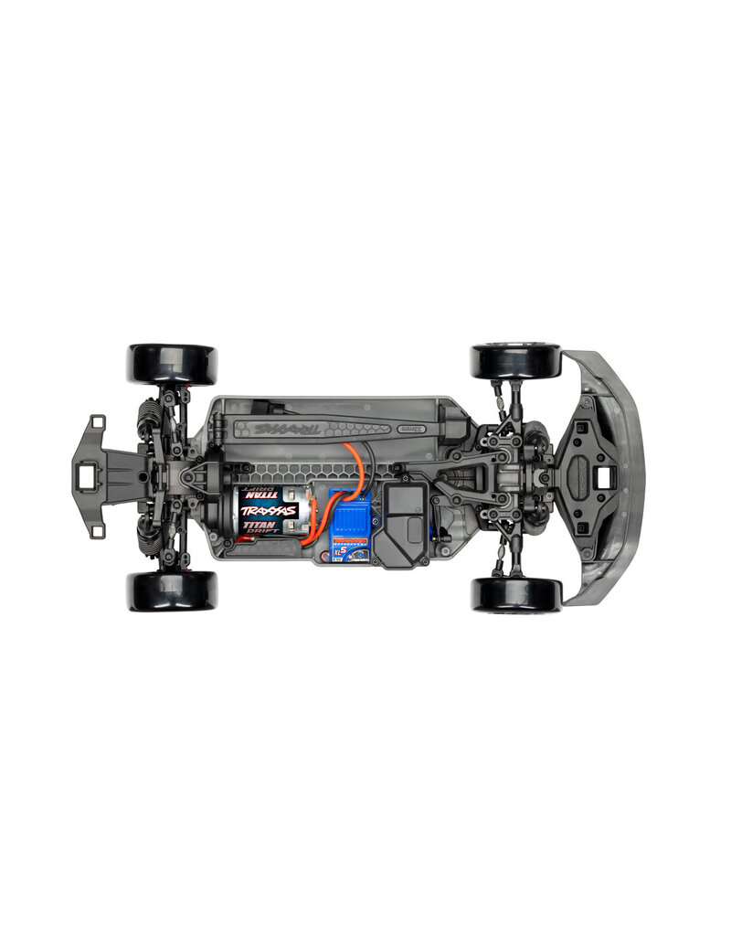 TRAXXAS TRA105237-4-BLUE 4-TEC FORD MUSTANG DRIFT