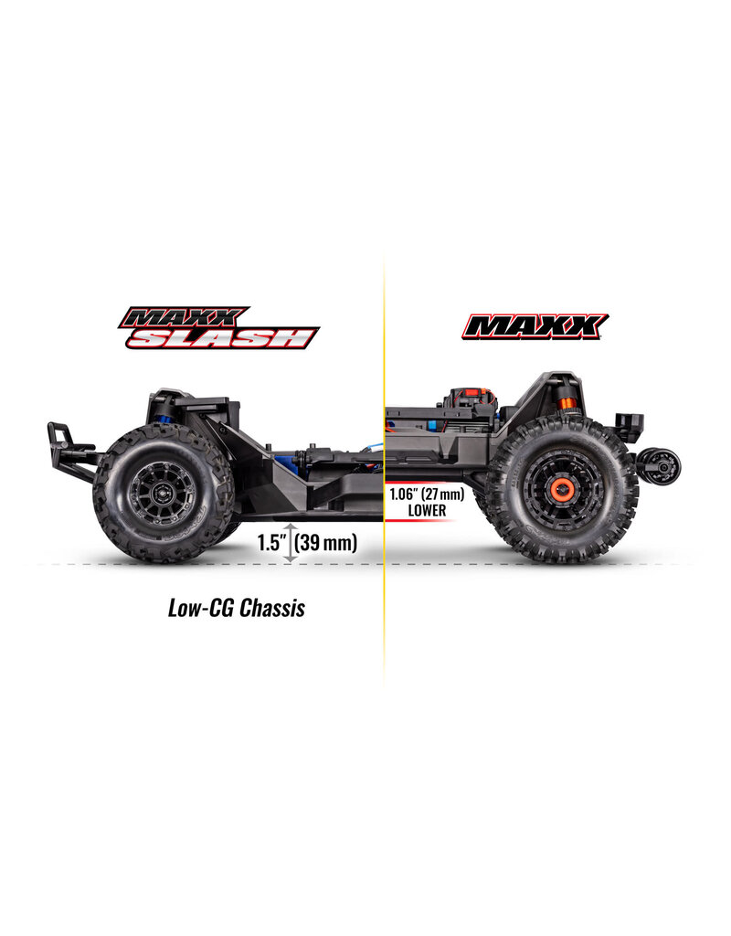 TRAXXAS TRA102076-4-BLUE MAXX SLASH 6S SHORT COURSE TRUCK: BLUE
