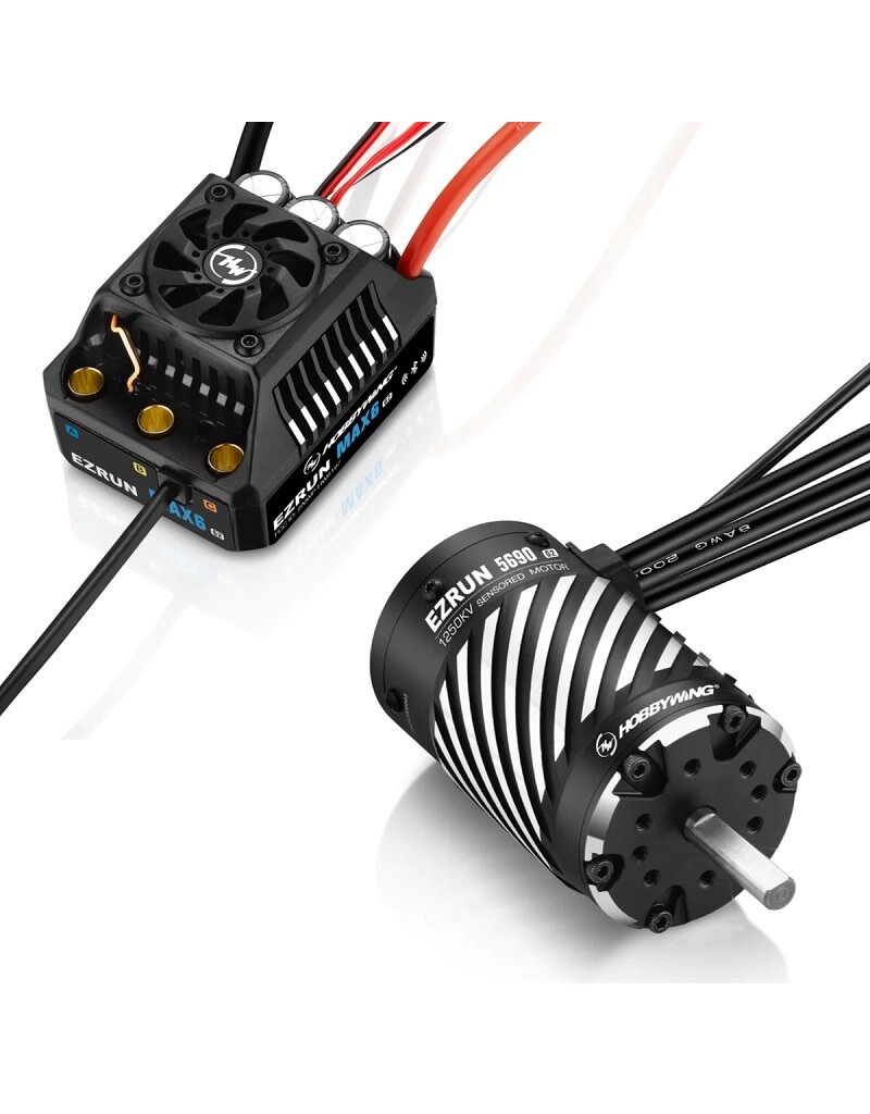 HOBBYWING HWI38010804 EZRUN MAX6 G2 5690SD 1250KV MOTOR COMBO