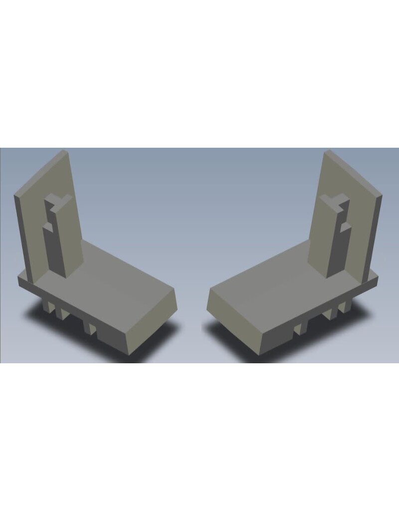PN RACING KEN PN600524RX C9 ABS BODY SIDE CLIP FOR REFLEX AND MWX CHASSIS