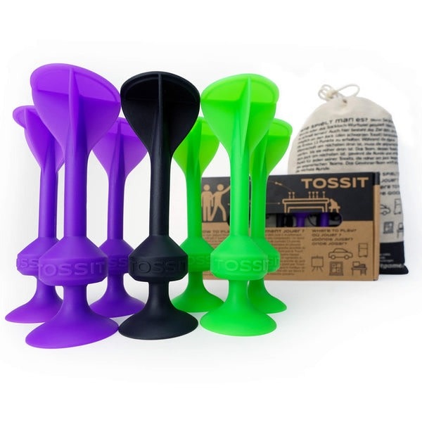 MT TOSS-IT GAME PURPLE/ GREEN 7PC
