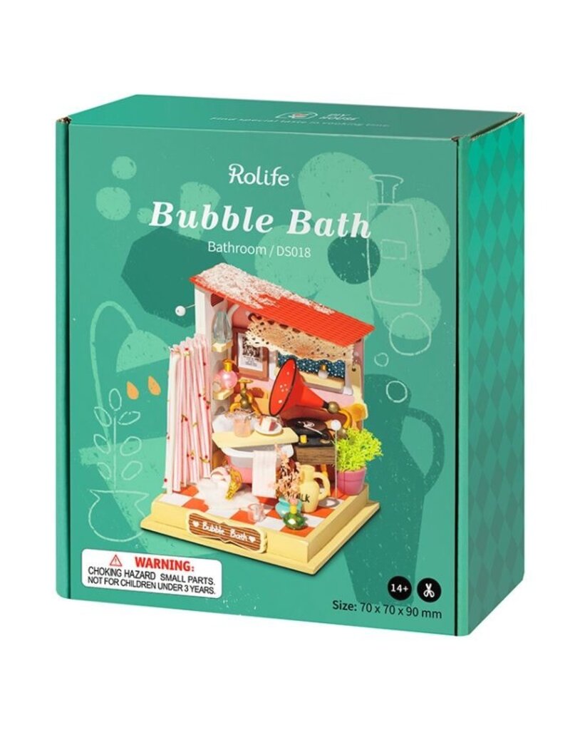 ROBOTIME ROEDS018 SUPER MINI HOUSE; BUBBLE BATH - BATHROOM