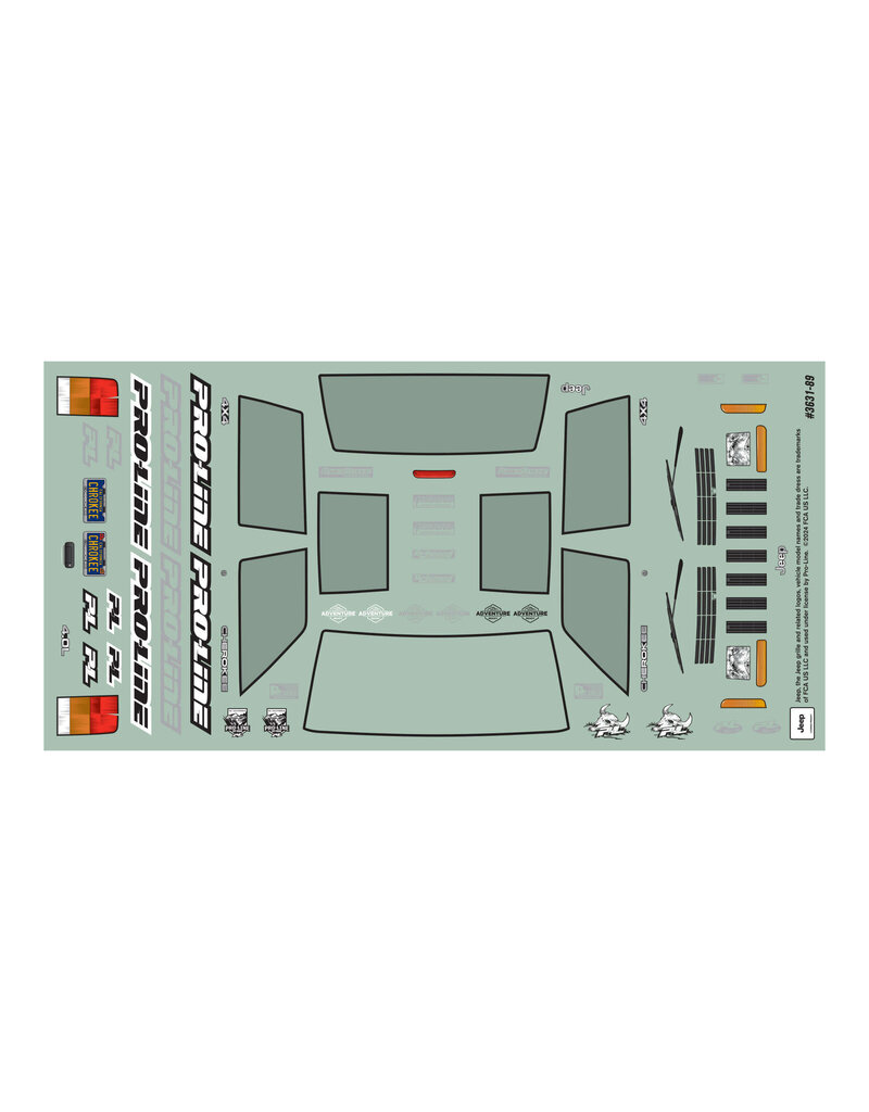 PROLINE RACING PRO363100 2001 JEEP CHEROKEE CLEAR BODY FOR SCX24