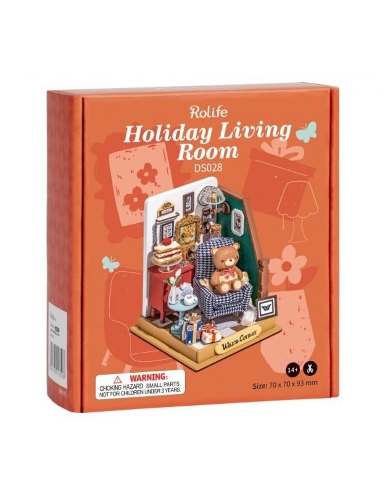 ROBOTIME ROEDS028 ROLIFE HOLIDAY LIVING ROOM DIY MINIATURE HOUSE