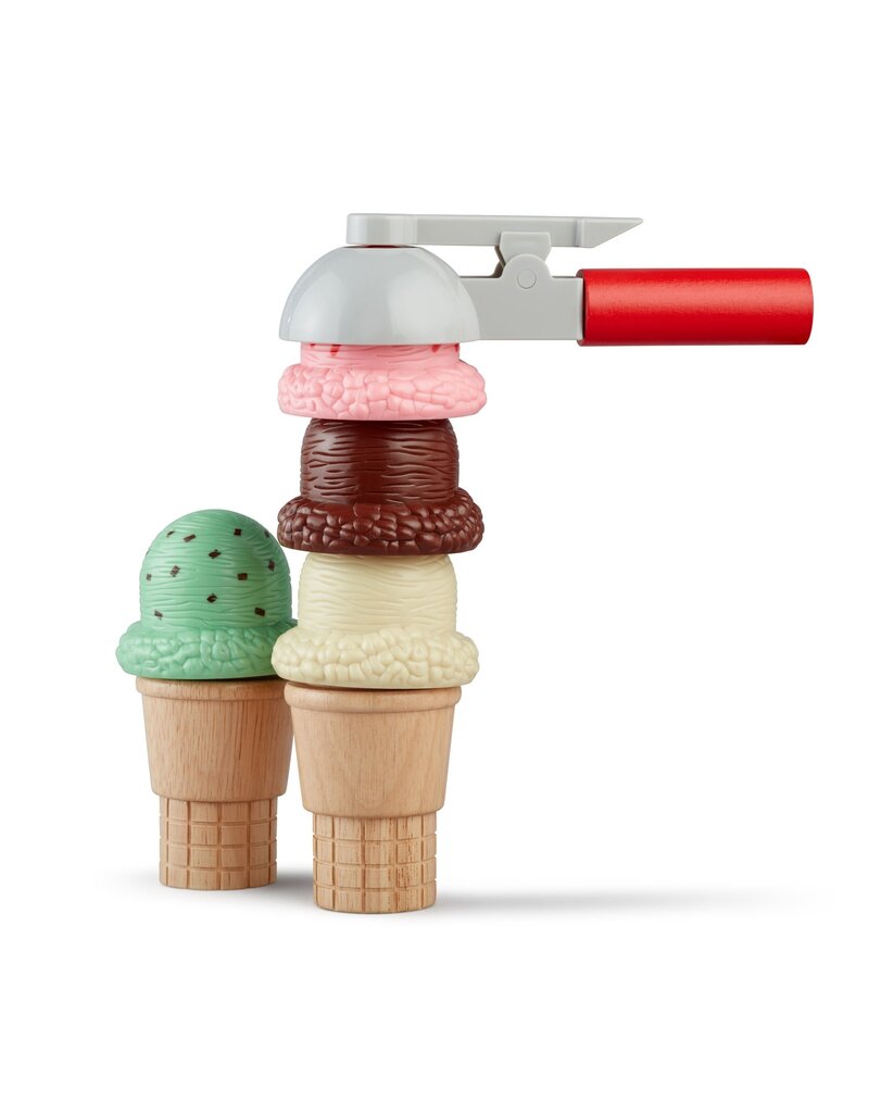 MELISSA & DOUG MD4087 SCOOP & STACK ICE CREAM CONE PLAYSET