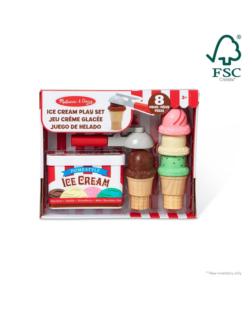 MELISSA & DOUG MD4087 SCOOP & STACK ICE CREAM CONE PLAYSET