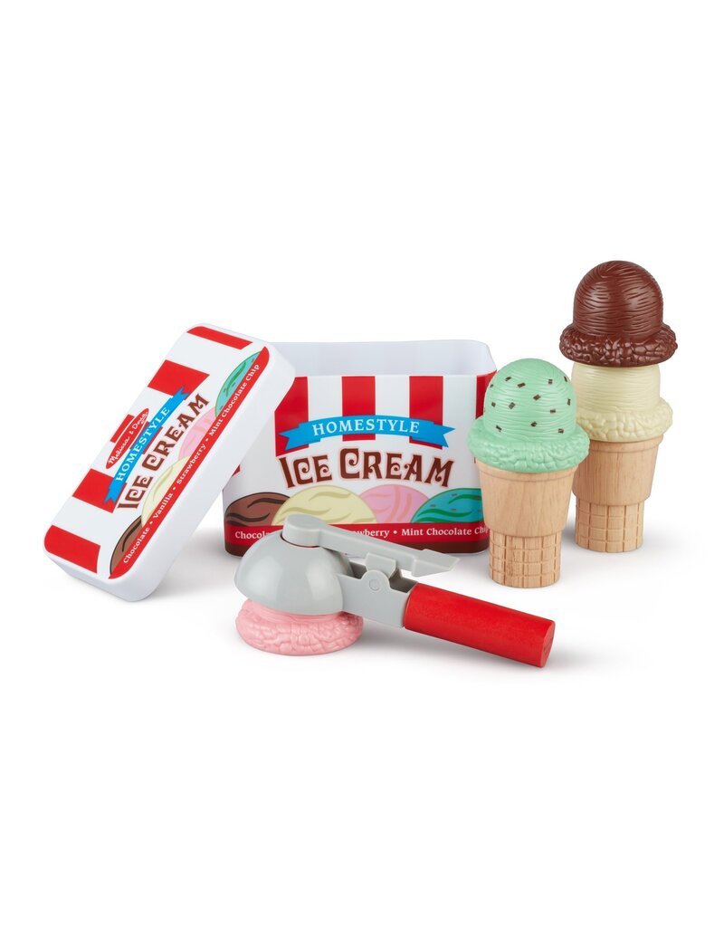 MELISSA & DOUG MD4087 SCOOP & STACK ICE CREAM CONE PLAYSET