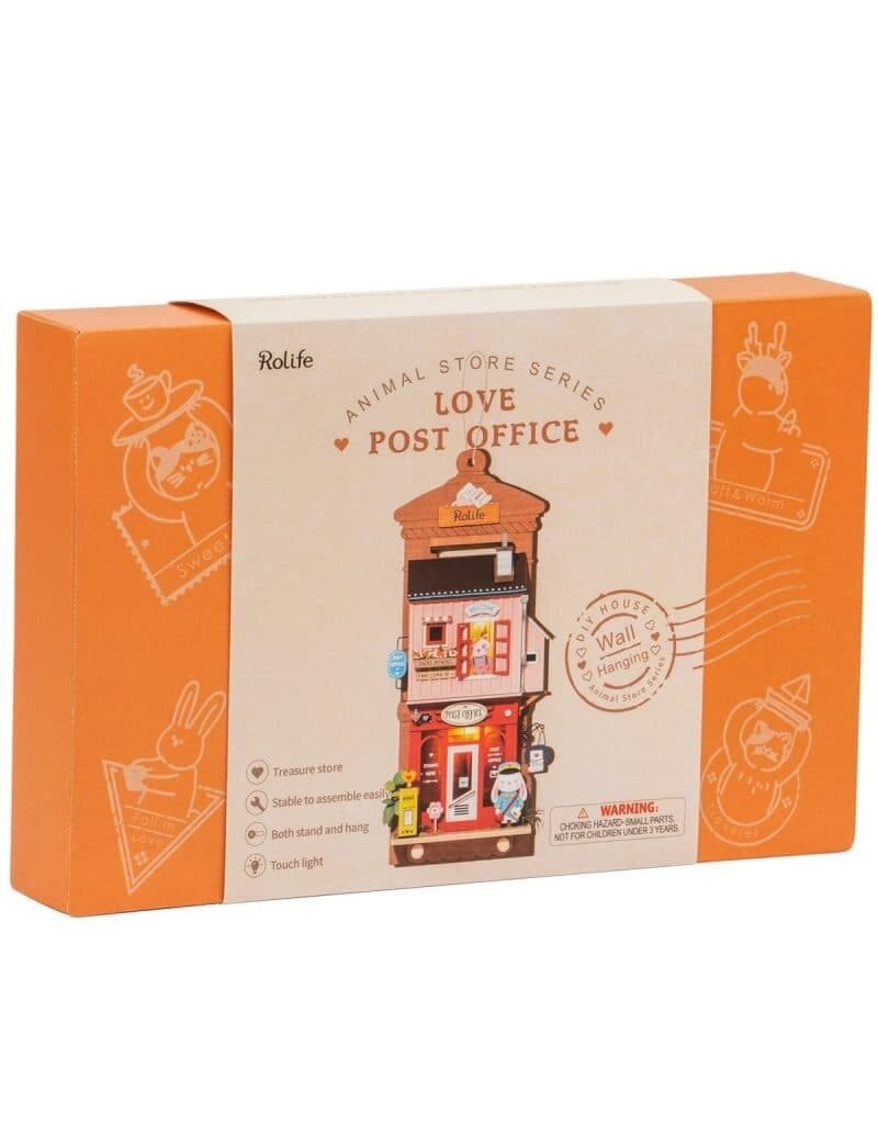 ROBOTIME ROEDS021 WALL HANGING SERIES; LOVE POST OFFICE