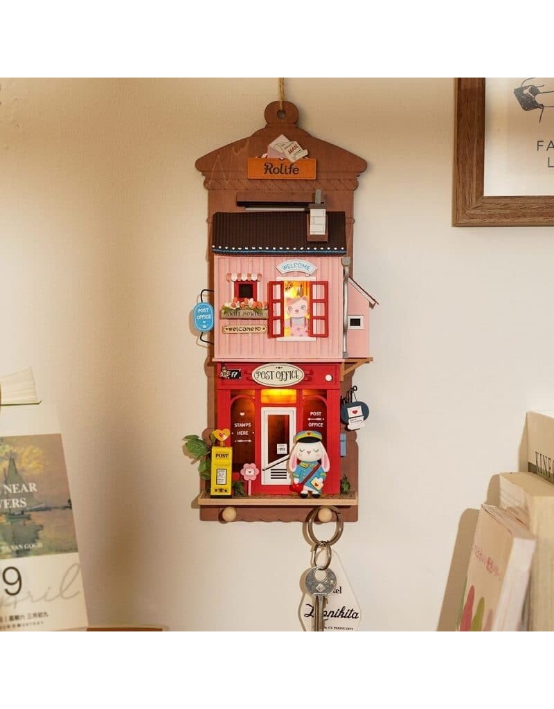 ROBOTIME ROEDS021 WALL HANGING SERIES; LOVE POST OFFICE