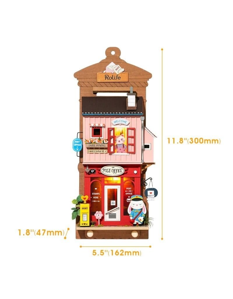 ROBOTIME ROEDS021 WALL HANGING SERIES; LOVE POST OFFICE