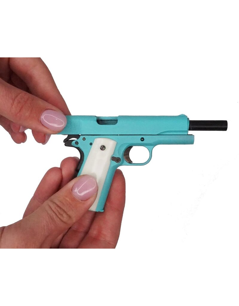 GOAT GUN GOA1911-BLUE 1/2.5 SCALE DIE-CAST 1911 MODEL KIT (BLUE)