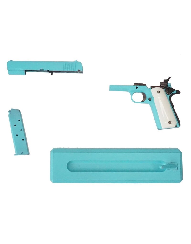 GOAT GUN GOA1911-BLUE 1/2.5 SCALE DIE-CAST 1911 MODEL KIT (BLUE)