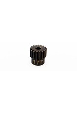HOT RACING HRACSG17M05 MOD 0.5 PINION GEAR 17T (1/8 BORE): HARD BLACKENED STEEL