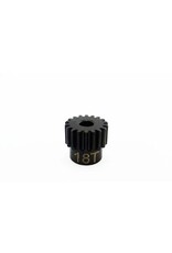 HOT RACING HRACSG18M05 MOD 0.5 PINION GEAR 18T (1/8 BORE): HARD BLACKENED STEEL