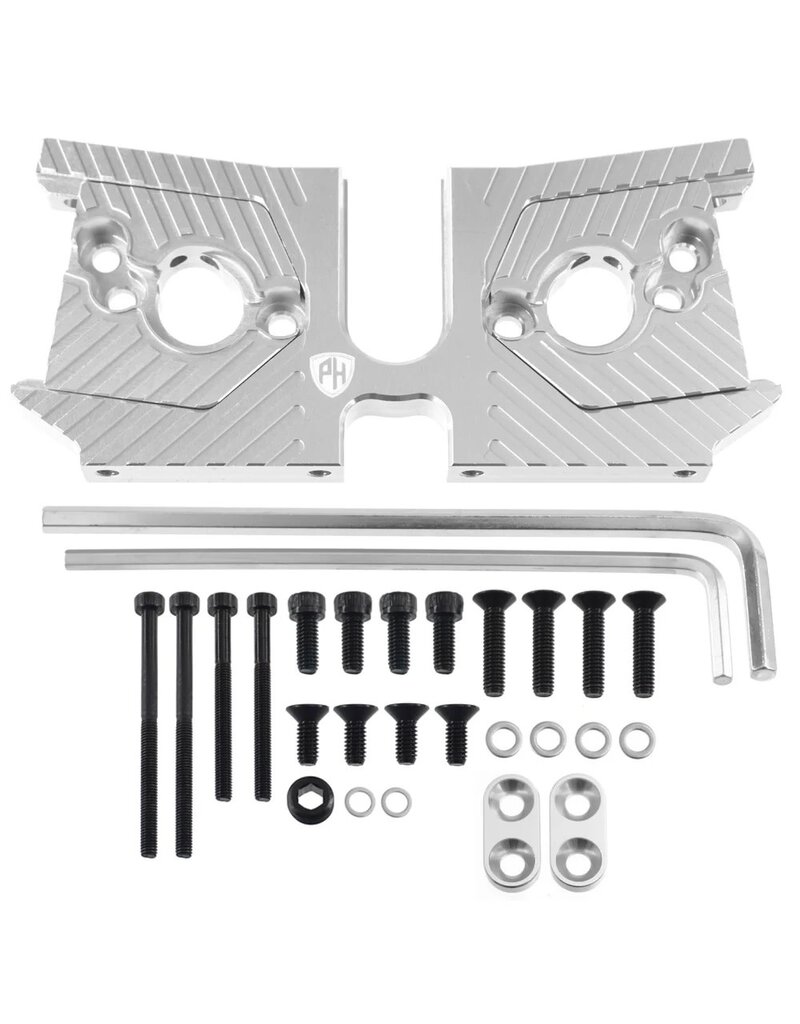POWER HOBBY PHB6436 7075 ALUMINUM GRUBLOCK DUAL MOTOR MOUNT, FOR ARRMA 6S BLX