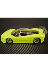 PN RACING KEN PN600500Y MINI-Z CONCEPT C9 ABS CAR BODY SET YELLOW