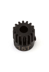 HOT RACING HRACSG15M05 MOD 0.5 PINION GEAR 15T (1/8 BORE): HARD BLACKENED STEEL
