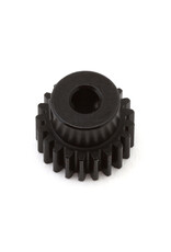 HOT RACING HRACSG21M05 MOD 0.5 PINION GEAR 21T (1/8 BORE): HARD BLACKENED STEEL