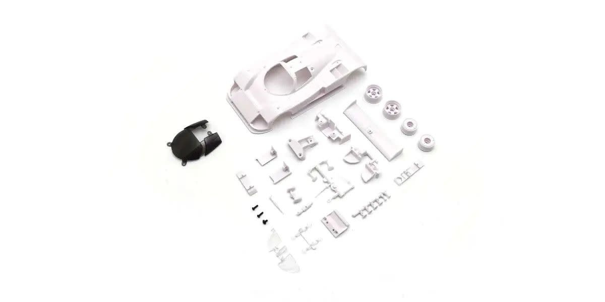 KYOMZN225 MAZDA 787B WHITE BODY SET W/RIM FOR RWD