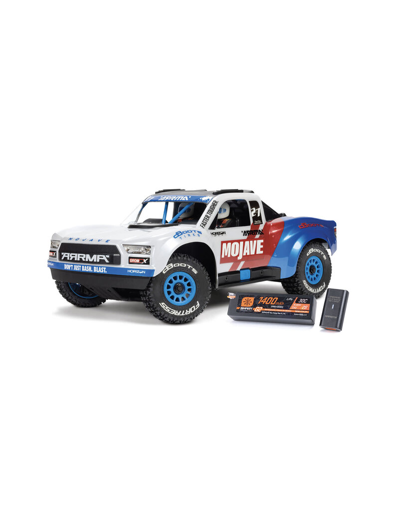 ARRMA ARA2304ST2 MOJAVE GROM 4X4 223S BLX BRUSHLESS TRUCK RTR: WHITE