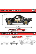 ARRMA ARA2304T1 MOJAVE GROM 4X4 223S BLX BRUSHLESS TRUCK RTR: BLACK